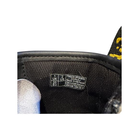 DR MARTENS Girls Zavala J White Combat Boots US M 2 Zip - Picture 6 of 6